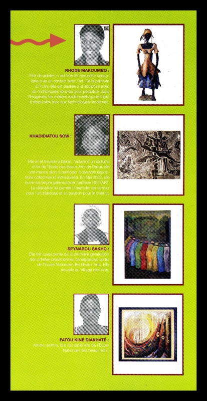 Rhode Makoumbou dans «Dak’Art - Biennale de l’art africain contemporain» (ven 07 mai 2010) • Coupure 2/2