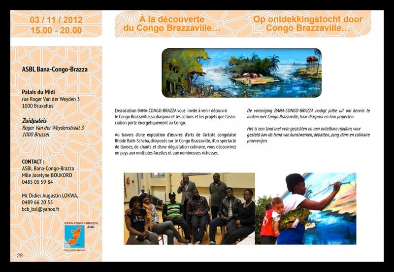 Rhode Makoumbou in «Mois de la Solidarité Internationale / Maand van de Internationale Solidariteit» (za 03 nov 2012) • Knipsel 2/2