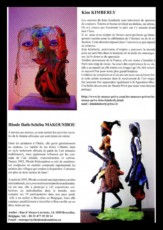 Rhode Makoumbou in «Rencontre Internationale d’Art Singulier» (woe 08 jun 2011) • Knipsel 2/4