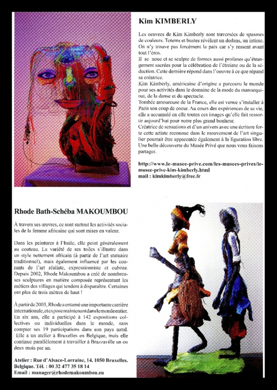 Rhode Makoumbou dans «Rencontre Internationale d’Art Singulier» (mer 08 jun 2011) • Coupure 2/4