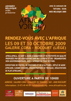 «AfricaAfrica - Rendez-vous avec l’Afrique» @ Galerie Cora, Rocourt, België (Oktober 2009)