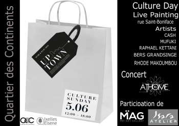 «Culture Day - Live Painting» @ Place Saint-Boniface, Bruxelles, Belgique (Juin 2016)