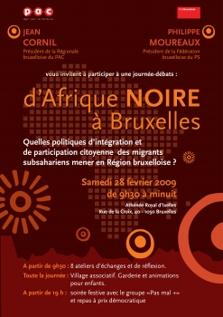 «D’Afrique noire à Bruxelles» @ Athénée Royal d’Ixelles, Bruxelles, Belgique (Février 2009)