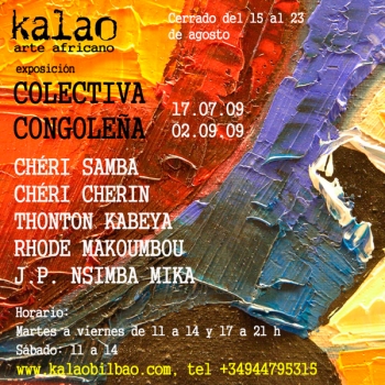 «Exposición Colectiva congoleña» @ Galerie Kalao, Bilbao, Spanje (Juli › September 2009)