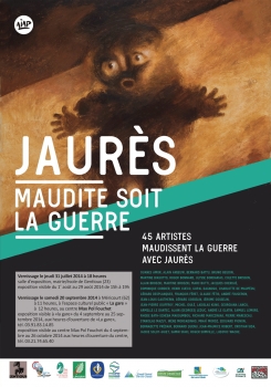«Jaurès - Maudite soit la guerre» @ Espace culturel «La gare» et Centre Max Pol Fouchet, Méricourt, Frankrijk (September › Oktober 2014)