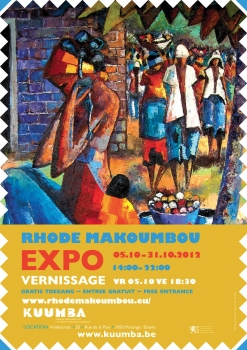 «Rhode Makoumbou - Expo» @ Kuumba (Vlaams-Afrikaans Huis), Brussel, België (Oktober 2012)