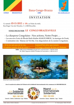 «Venez découvrir le Congo-Brazzaville» @ Palais du Midi, Brussel, België (November 2012)