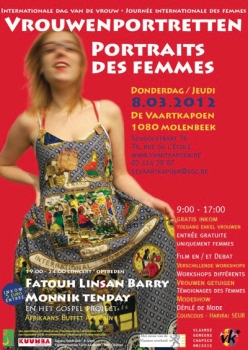 «Vrouwenportretten / Portraits des femmes» @ Salle De Vaartkapoen, Brussel, België (Maart 2012)