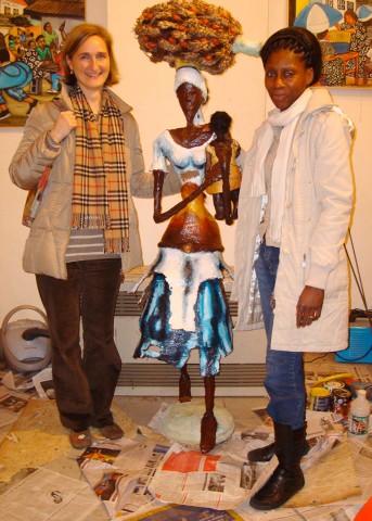 10 février 2008 › Christina Demel et Rhode Makoumbou.