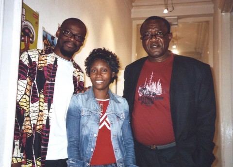 24 juni 2006 › Dread Litoko (Webconcepteur et Webdéveloppeur de ce site), Rhode Makoumbou et Dieudonné Kabongo (acteur congolais).