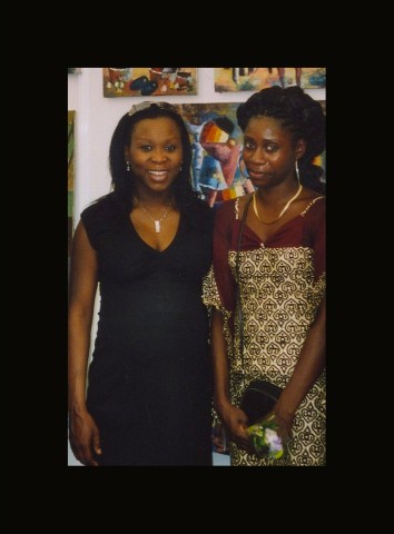 01 mai 2005 › La Secrétaire d'État Gisèle Mandaïla et Rhode Makoumbou.