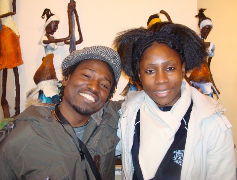 19 november 2008 › Le musicien chanteur congolais Fredy Massamba et Rhode Makoumbou.