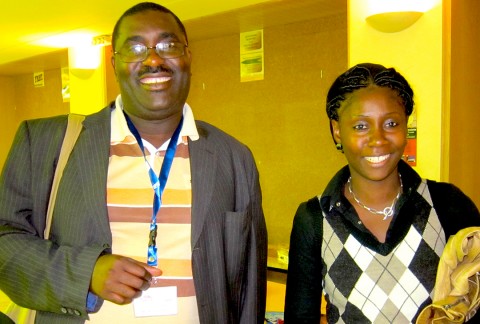 18 septembre 2010 › Le producteur musical congolais Cyriaque Bassoka et Rhode Makoumbou.
