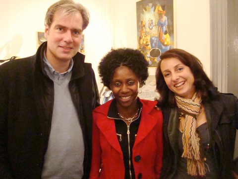 28 novembre 2009 › Rhode Makoumbou en compagnie d'amis allemands Andreas et Katinka Von Bonin.