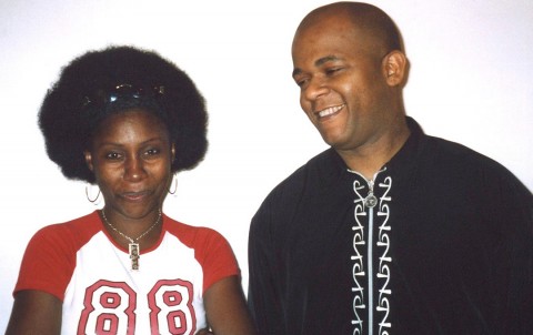 22 september 2006 › Rhode Makoumbou et le musicien congolais Alain Makaba (groupe Wenge Musica).