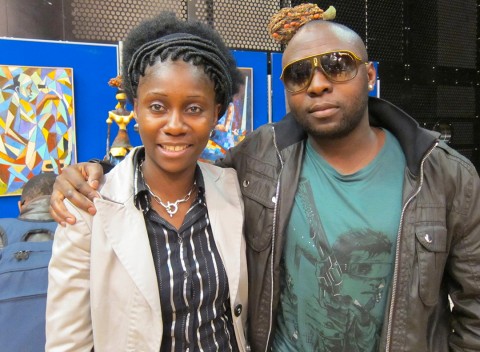 17 avril 2010 › Rhode Makoumbou et son ami d'enfance le rappeur Valdy Borissol.