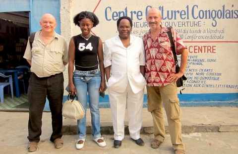 12 augustus 2010 › Willy Wolsztajn, Rhode Makoumbou, Léopold Pindy Mamonsono et Marc Somville.