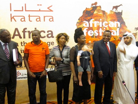 10 april 2013 › La délégation congolaise présente à l'«African Festival» de Doha.