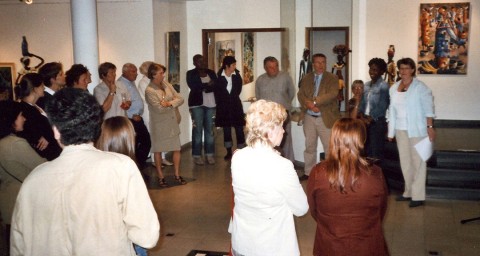 18 septembre 2007 › Vernissage de l'exposition individuelle de Rhode Makoumbou au Centre Culturel de Rochefort.