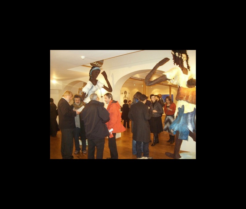 25 janvier 2007 › Vernissage de l'exposition «Notre Temps», organisée en duo avec le peintre belge Roger Somville.