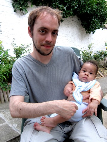 23 juni 2012 › Ambroise Somville et son demi-frère Quentin.