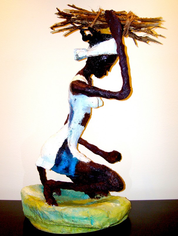 Rhode Makoumbou › Sculpture : «Dans la forêt» (2008)