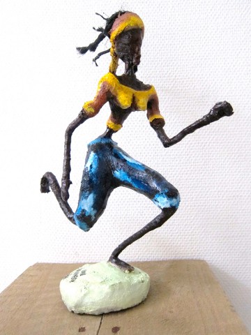 Rhode Makoumbou › Sculpture : «Danseuse à Mansimou» (2011) • ID › 321