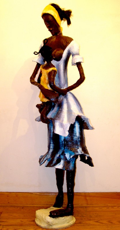 Rhode Makoumbou › Sculpture : «L'allaitement» (2007)