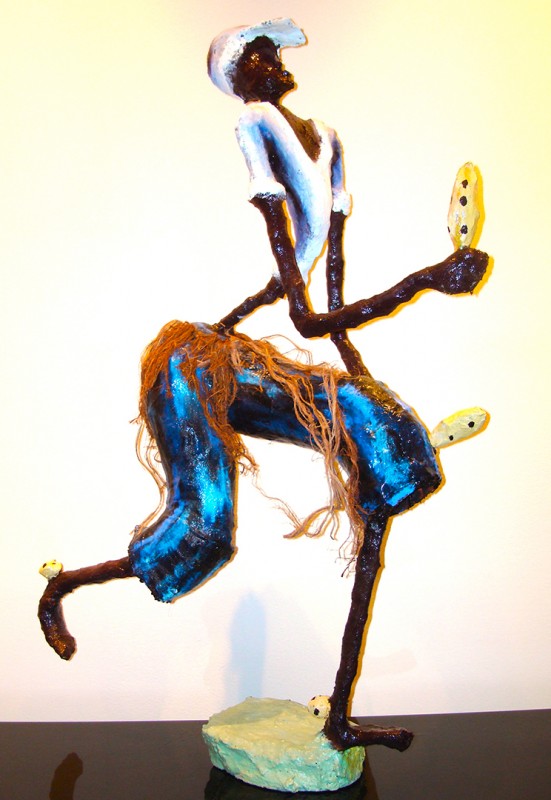 Rhode Makoumbou › Beeldhouwwerk: «Le danseur» (2008)