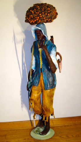 Rhode Makoumbou › Sculpture : «Le malafoutier» (2005) • ID › 63