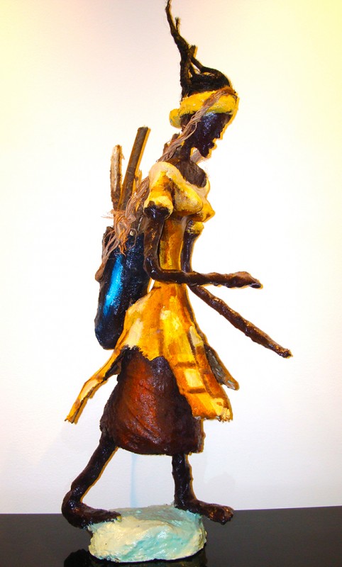 Rhode Makoumbou › Sculpture : «Le mponzi (1)» (2008)