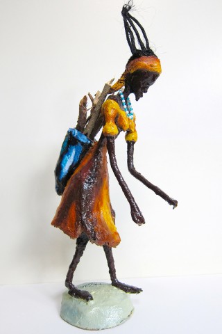 Rhode Makoumbou › Beeldhouwwerk: «Le mponzi» (2011)