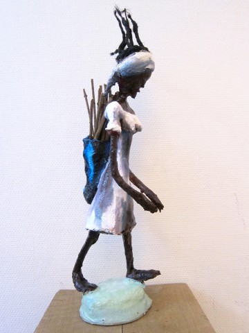 Rhode Makoumbou › Beeldhouwwerk: «Le mponzi» (2011) • ID › 312