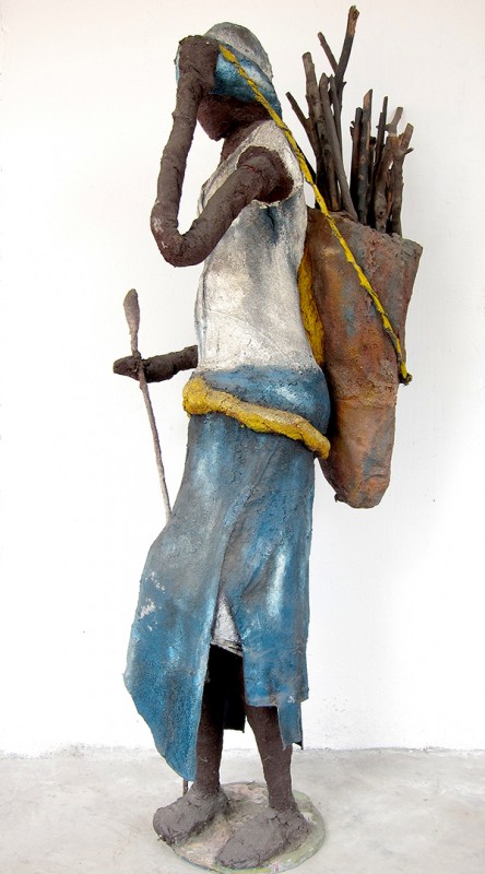 Rhode Makoumbou › Beeldhouwwerk: «Le mponzi du sud» (2003)