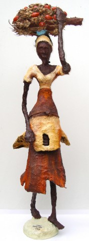 Rhode Makoumbou › Sculpture : «Le régime de noix de palme (4)» (2007)