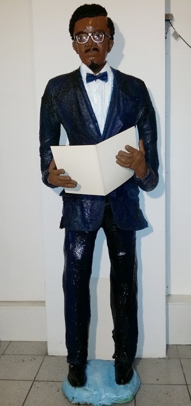 Rhode Makoumbou › Sculpture : «Patrice Lumumba, le discours d'Indépendance du 30 juin 1960» (2018)