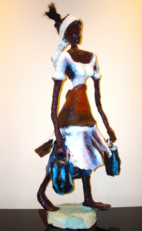 Rhode Makoumbou › Sculpture : «Retour au village» (2008)