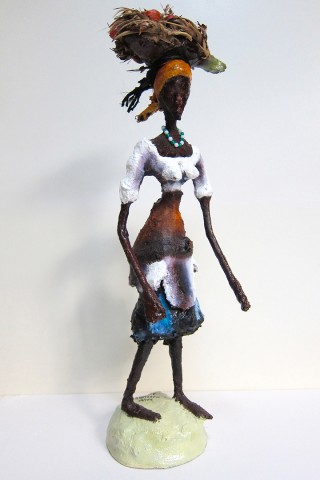 Rhode Makoumbou › Sculpture : «Retour de la forêt» (2011)