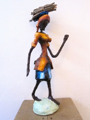 Rhode Makoumbou › Sculpture : «Retour de la forêt» (2011)