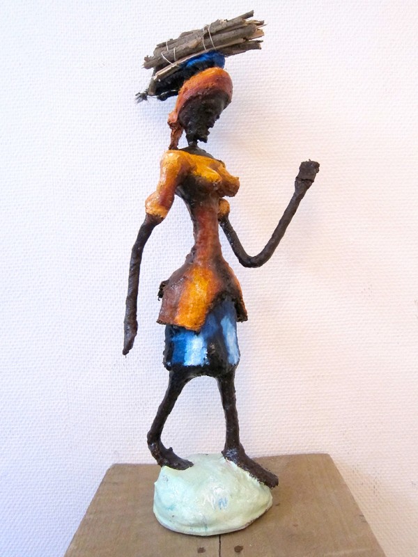 Rhode Makoumbou › Beeldhouwwerk: «Retour de la forêt» (2011)