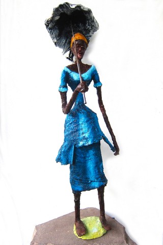 Rhode Makoumbou › Sculpture : «Sous le soleil» (2013) • ID › 375