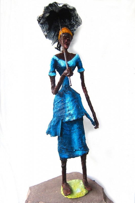 Rhode Makoumbou › Sculpture : «Sous le soleil» (2013)