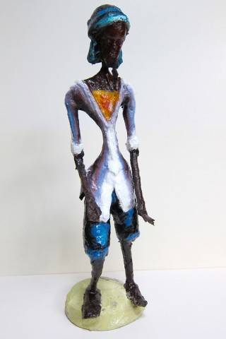 Rhode Makoumbou › Sculpture : «Villageois du Pool» (2011)