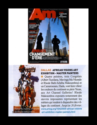 Rhode Makoumbou in «AM - Afrique Magazine», tijdschrift n° 293 (feb 2010)