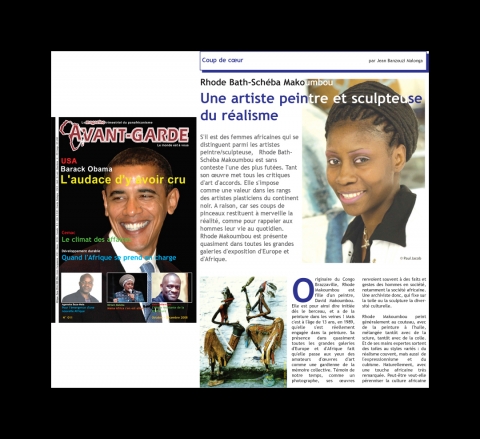 Rhode Makoumbou in «Avant-Garde», tijdschrift n° 11 (okt 2008)