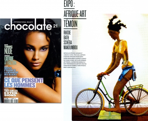 Rhode Makoumbou in «Chocolate», tijdschrift n° 21 (mrt 2009)