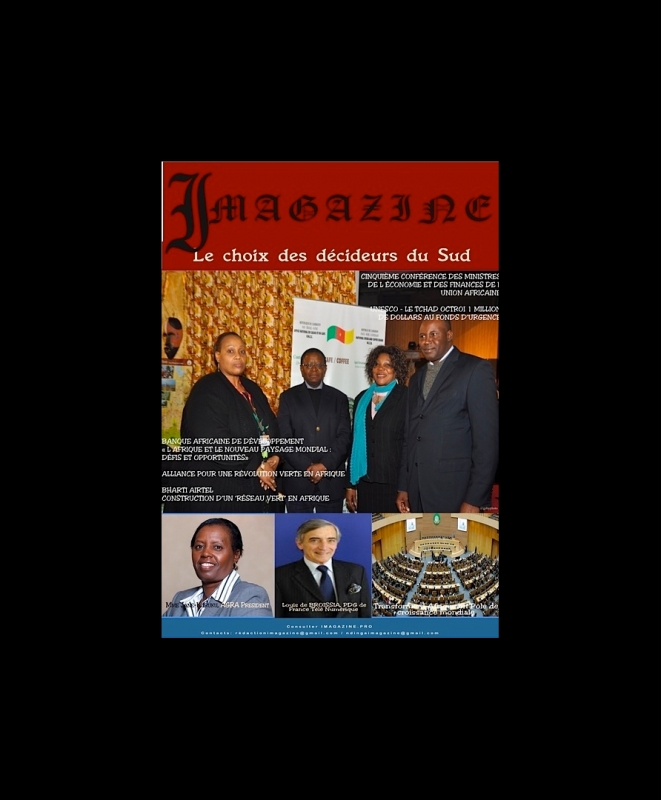 Rhode Makoumbou in «Imagazine» (apr 2012) • Krantenknipsel 1/3