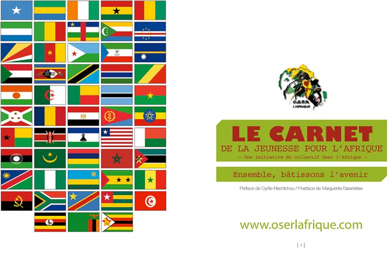 Rhode Makoumbou in «Le carnet de la Jeunesse pour l'Afrique» (do 01 dec 2011) • Krantenknipsel 1/3