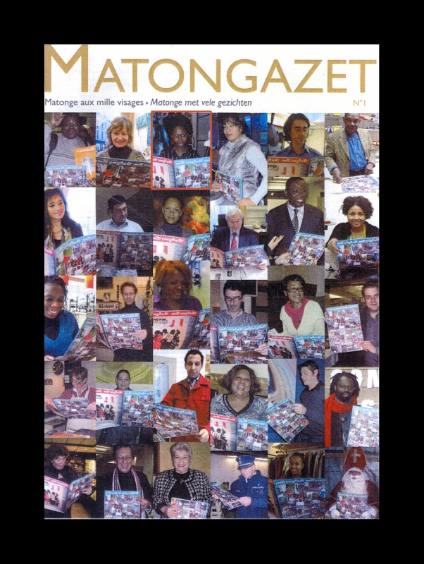 Rhode Makoumbou in «Matongazet», krant n° 1 (ma 01 mrt 2010) • Krantenknipsel 1/2