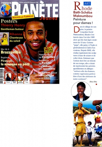 Rhode Makoumbou dans «Planète Jeunes», magazine n° 83 (oct 2006)